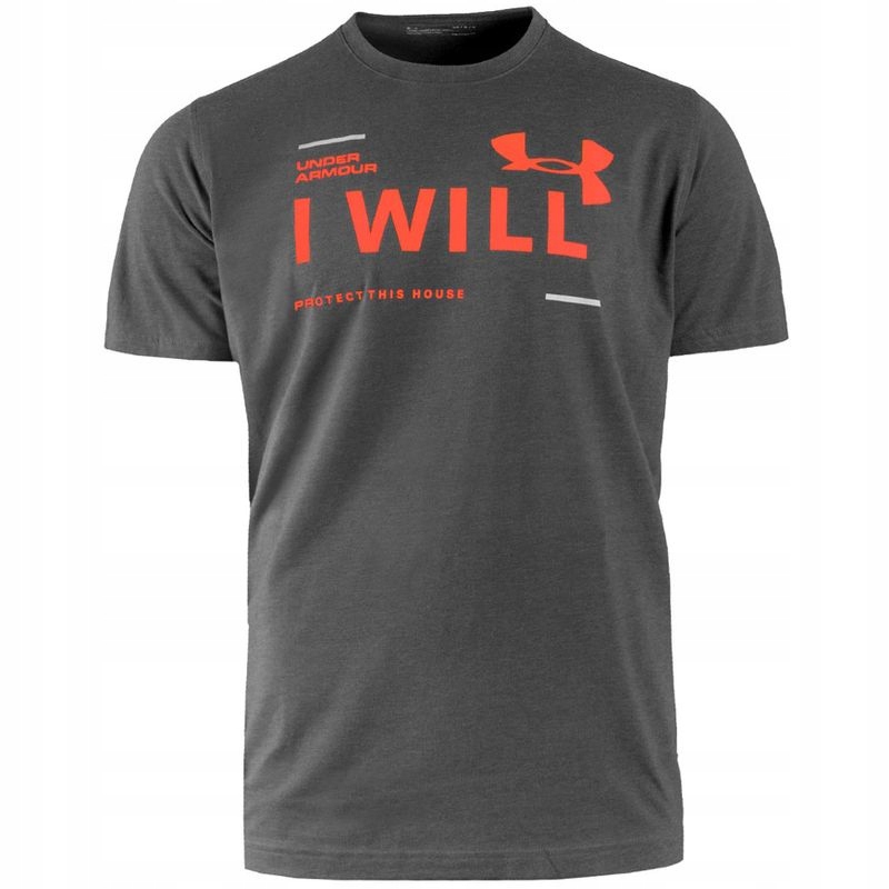 KOSZULKA UNDER ARMOUR I WILL SS T-SHIRT MEN GREY M