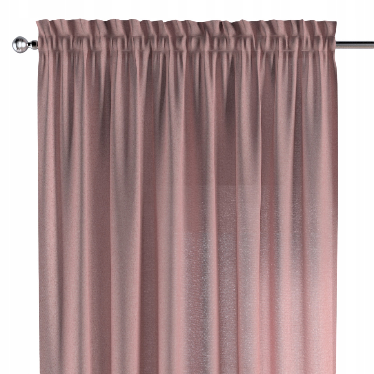 Záves na kanáli s ofinou 1 ks 130x260 cm červený