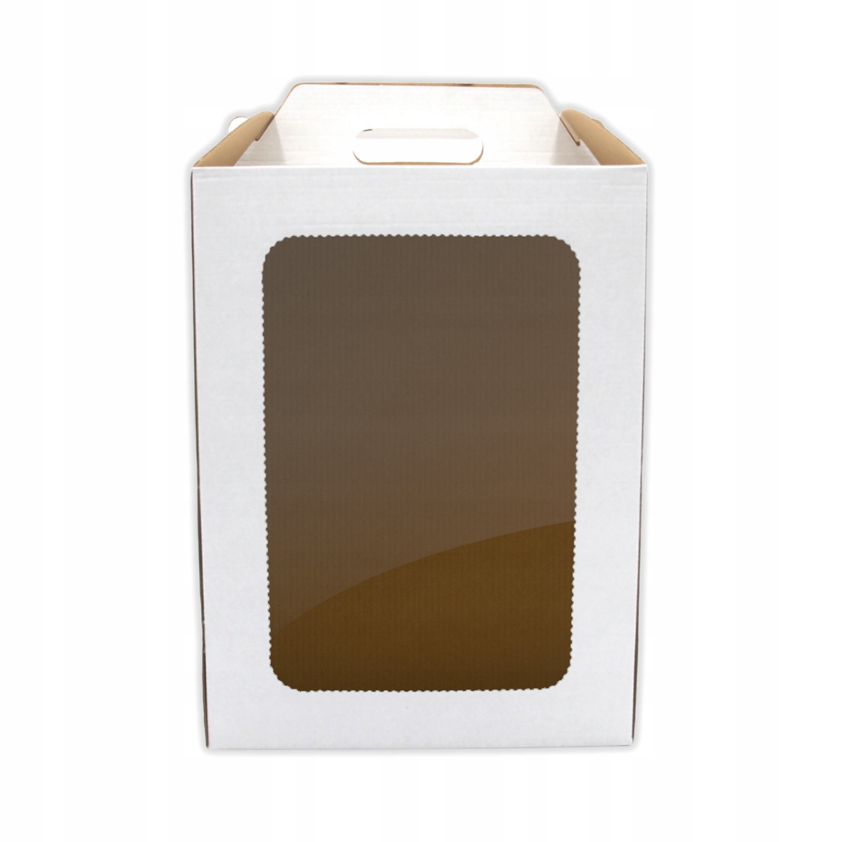 Karton tort z okienkiem 240x240x350 mm (70 sztuk)