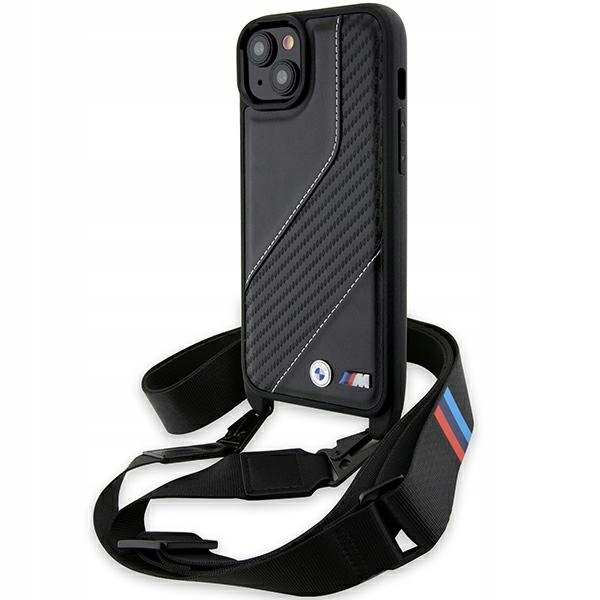 Bmw M Power Crossbody pouzdro pásek na rameno Krk kryt pro iPhone 15