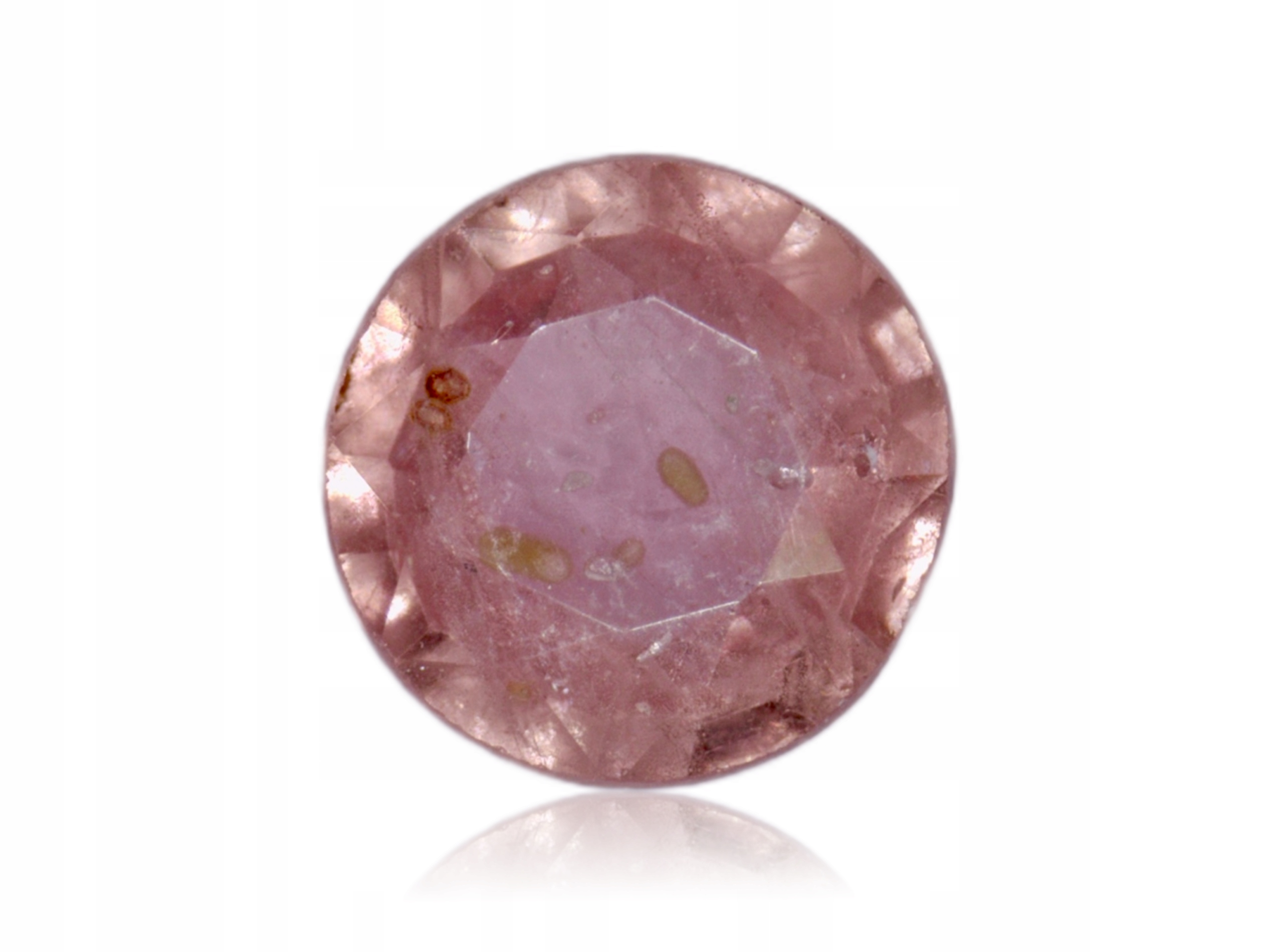 Safír 0.18ct Růžový Kulatý eCertifikát Wbd