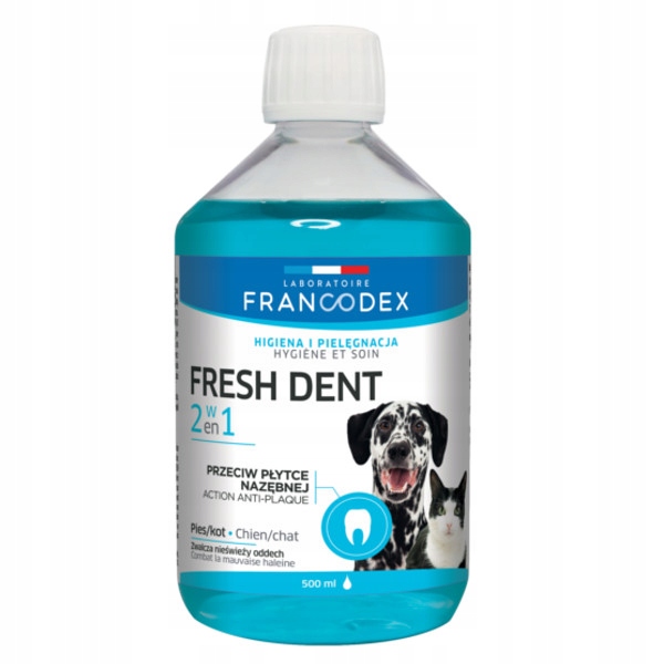 

Francodex Fresh Dent 2w1 dla psów i kotów 500ml