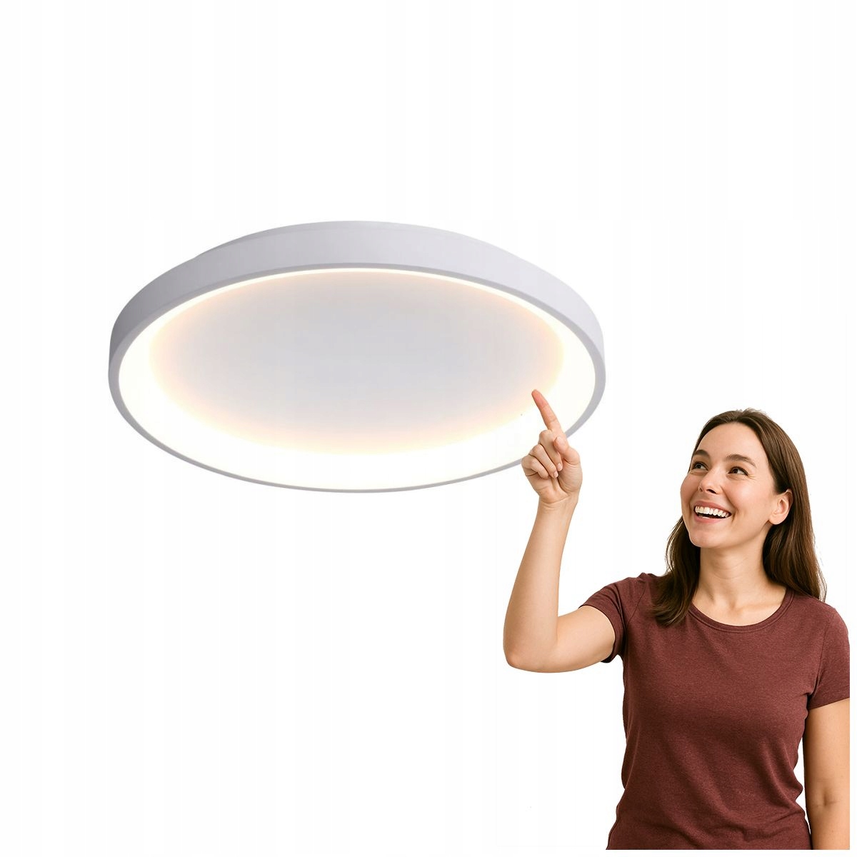Led stropná lampa Moderná biela Raden 40W Italux