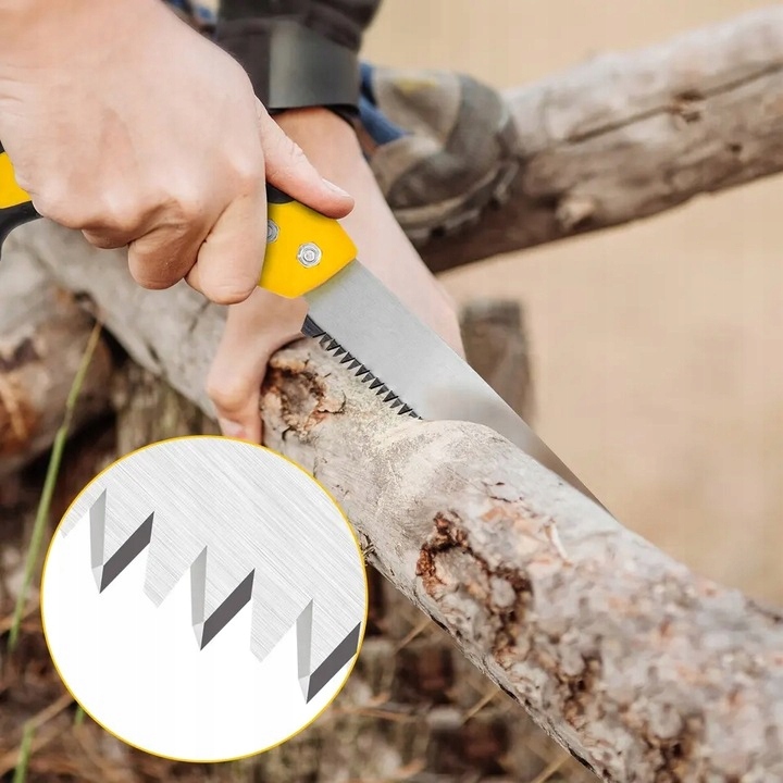 PIŁA DO GAŁĘZI DREWNA PIŁKA OGRODOWA DO CIĘCIA DRZEWA OSTRA + POKROWIEC Przeznaczenie do drewna