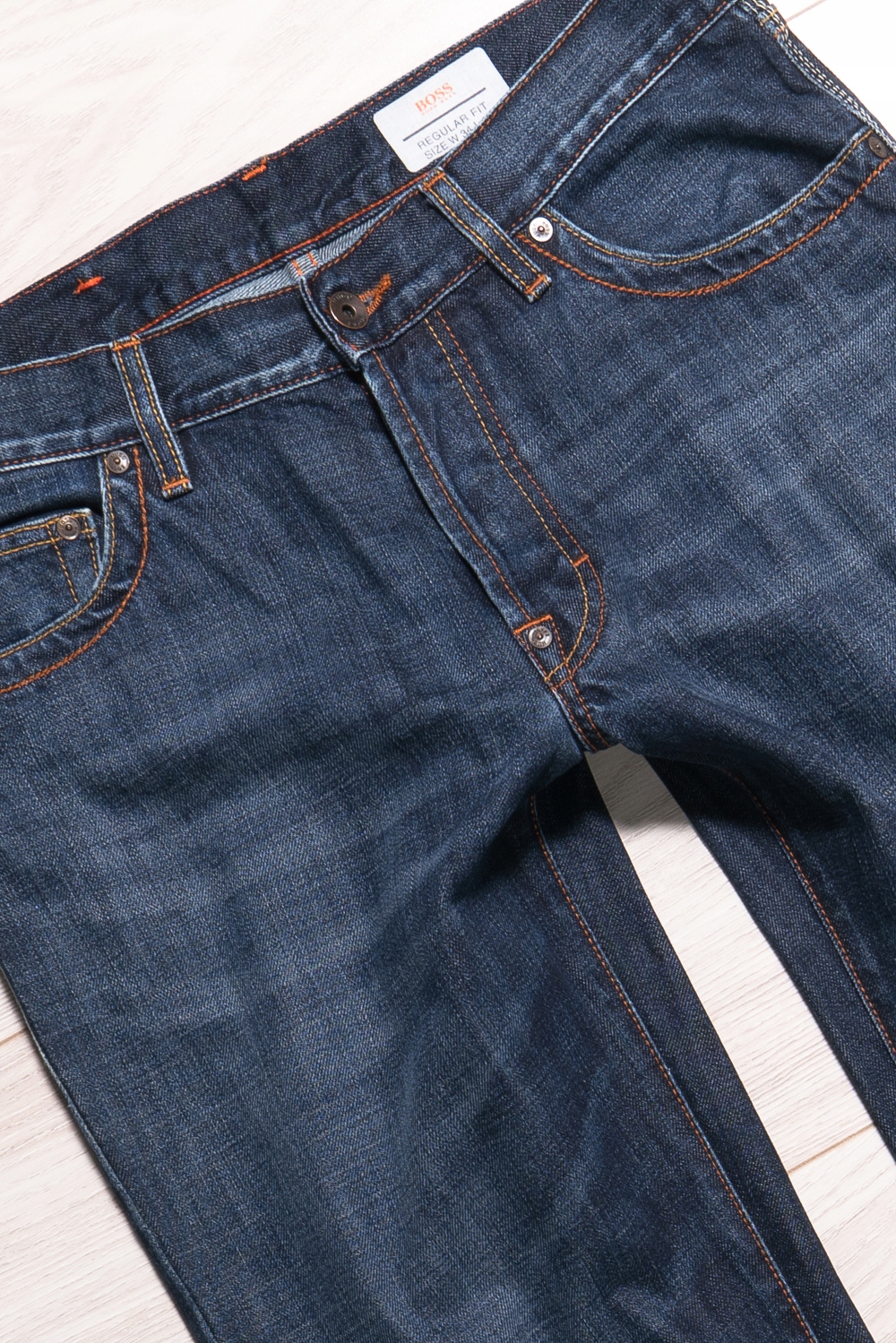 HUGO BOSS ORANGE REGULAR FIT SPODNIE JEANSY 34/34 Marka Boss Orange