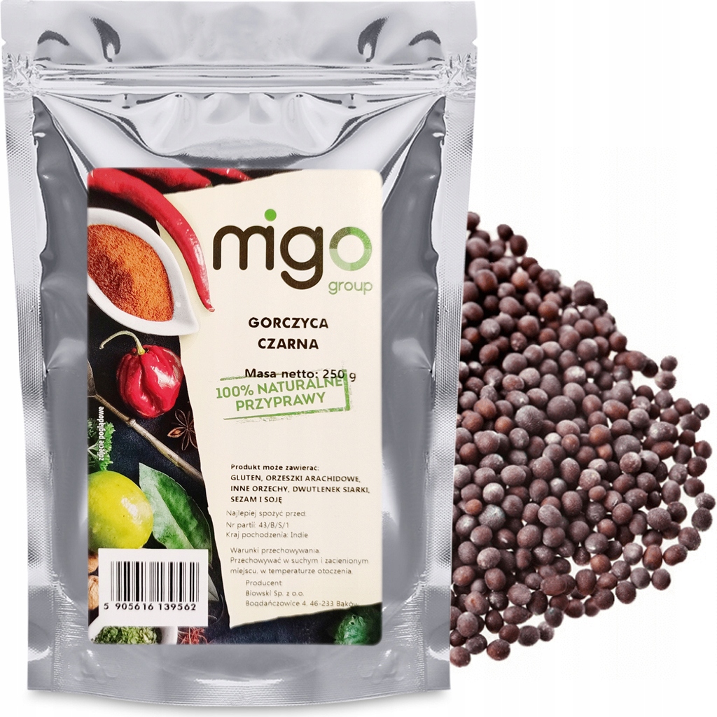 Levně 10 x MIGOgroup, Hořčice Černé zrno – 250 g – MIGogroup
