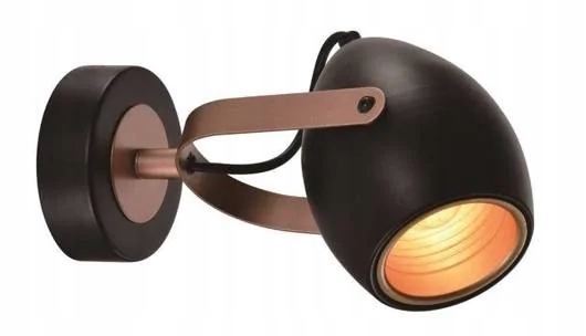 Nástěnné svítidlo v industriálním stylu, černé měděné, E14 Anica 91-8139 Candellux