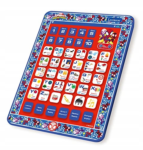 Lexibook Spider-Man Spidey and His Amazing Friends, Educational Bilingual L Marka Lexibook