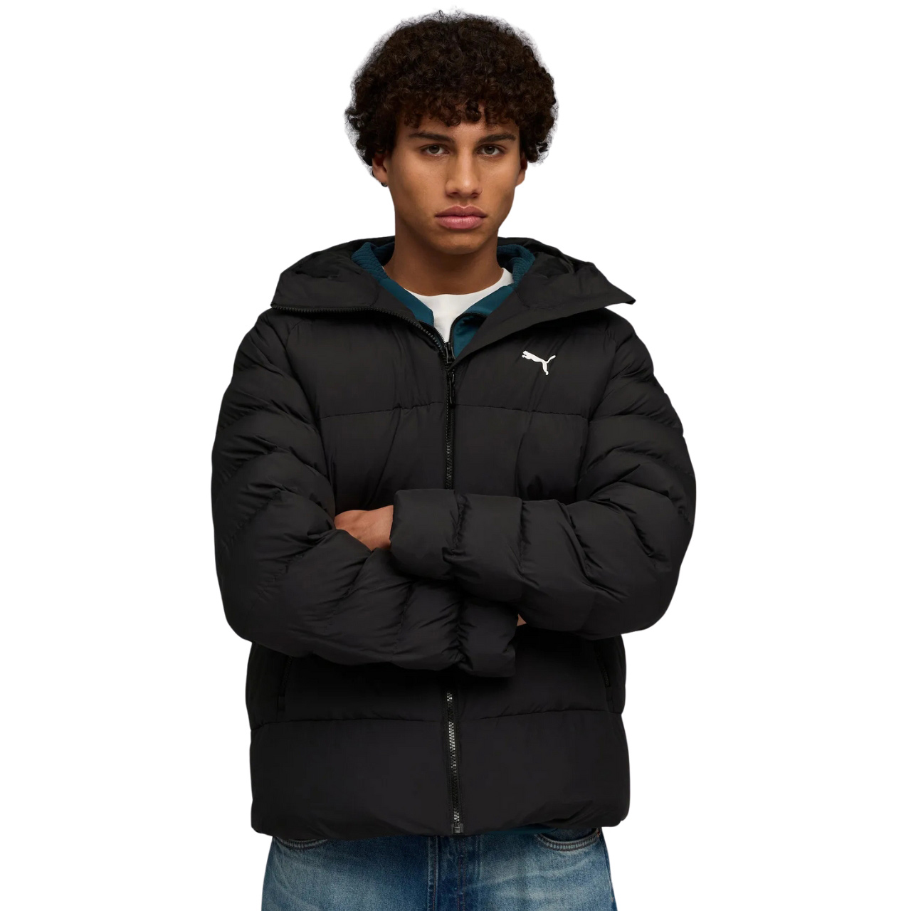 Pánská bunda Puma Mono Hooded černá 688367 01 Velikost XL