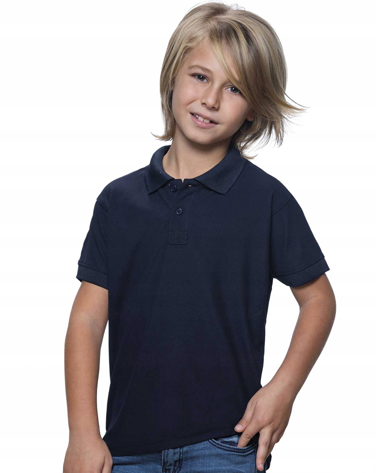 

Koszulka Dziecięca Polo 210g Navy 140cm 9/11 lat