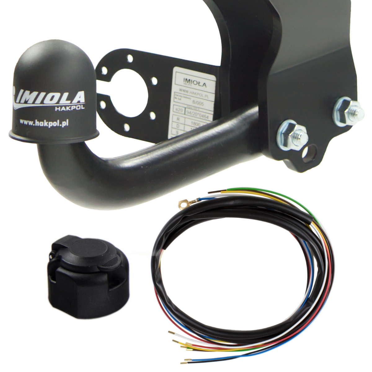 Hak holowniczy nowy do Seat Ibiza 3 III 6L Hatchback 02-08 7 PIN WIĄZKA Rodzaj kuli Odkręcana