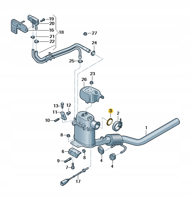 NOWE ORYGINALNE AUDI OE USZCZELKA 1K0253115T