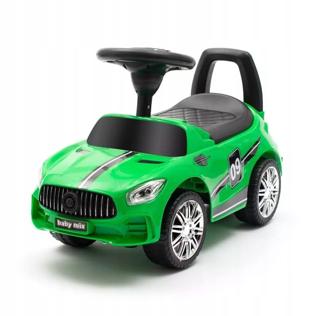 Jeździk dziecięcy z dźwiękiem Racer zielony. Baby mix