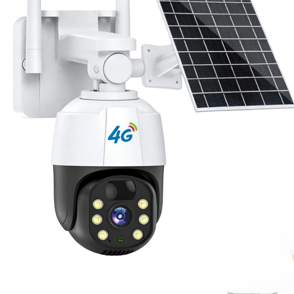 Alarm na pohyb Solární kamera 4G Lte 3MP Obousměrná venkovní kamera