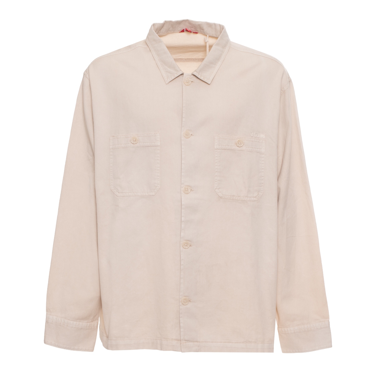 Guess Béžová Ležérní Košile S Kapsou A Knoflíky Plus Size XXL Gga