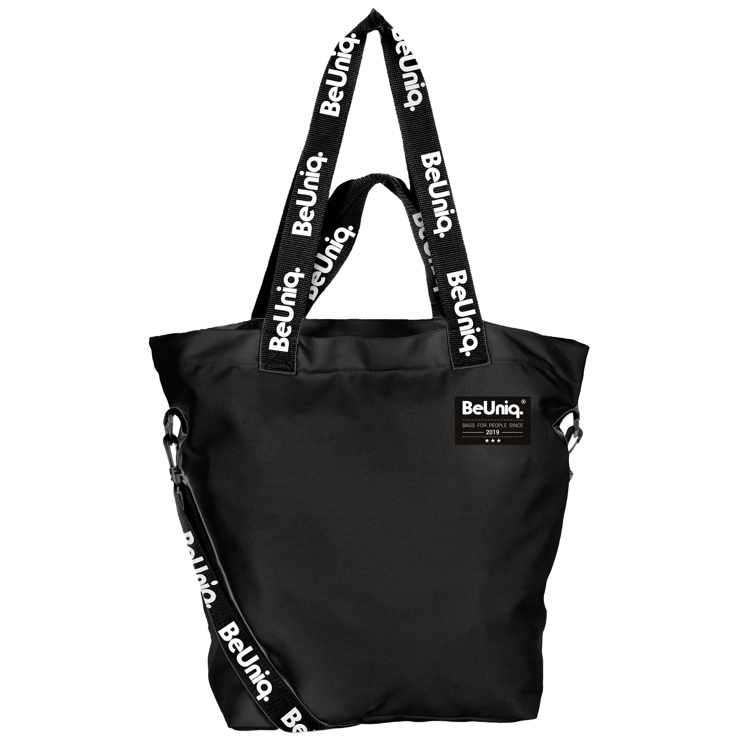 

Damska Torba Na Ramię Shopperka Vintage Czarna