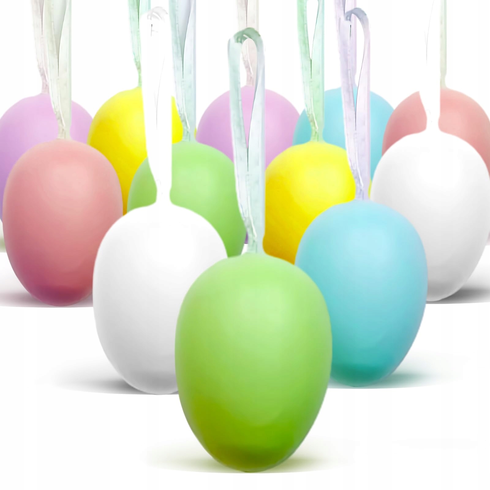 Dekoracja jajek wielkanocnych DIY, 12 kolorowych jajek.