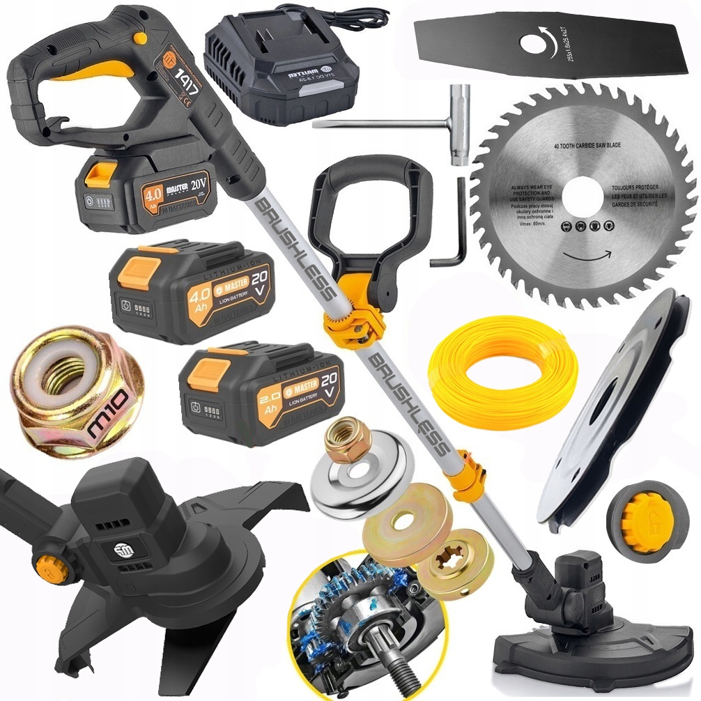 Podkaszarka akumulatorowa Bezszczotkowa kosa kosiarka wykaszarka MP1417