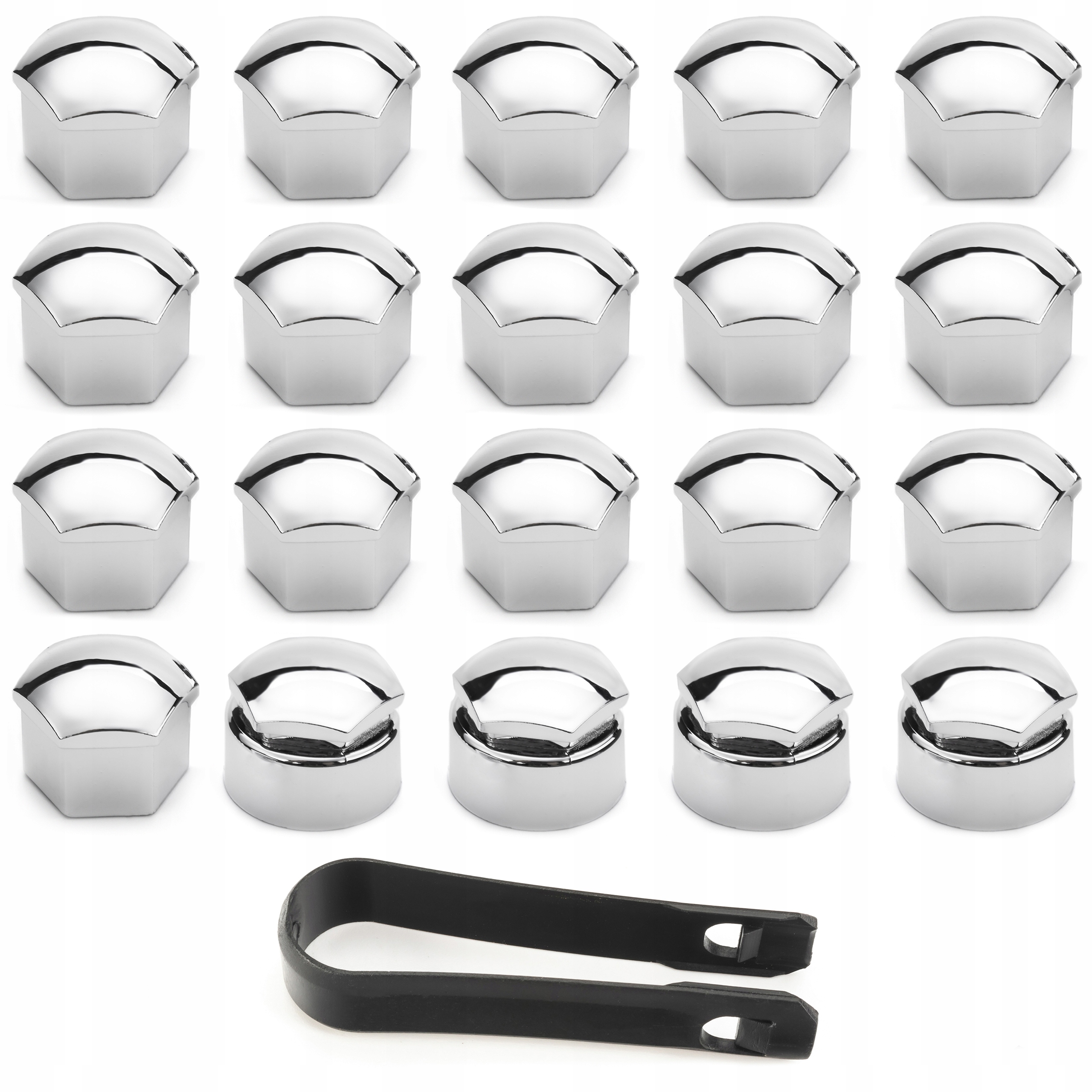 Zdjęcie AWparts NAKŁADKI CHROMOWANE NA ŚRUBY FELG 17mm