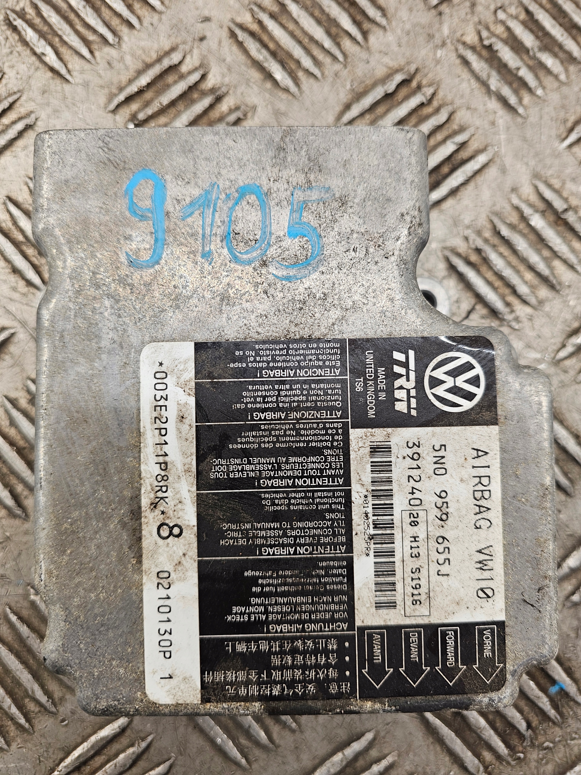 VW TIGUAN 5N 10R modulo SENSOR airbag 5N0959655J