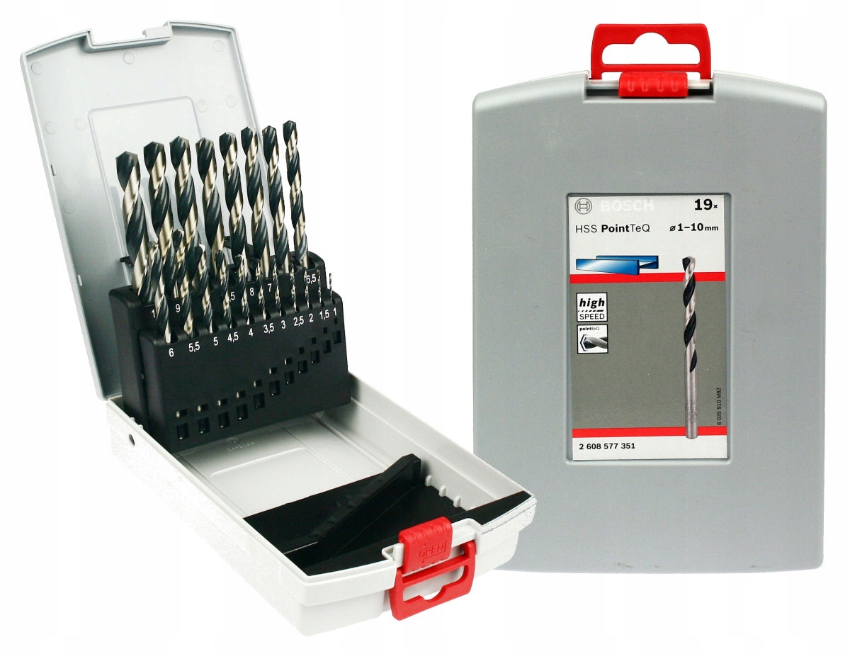 

Zestaw 19 wierteł do metalu Bosch Hss Pointteq