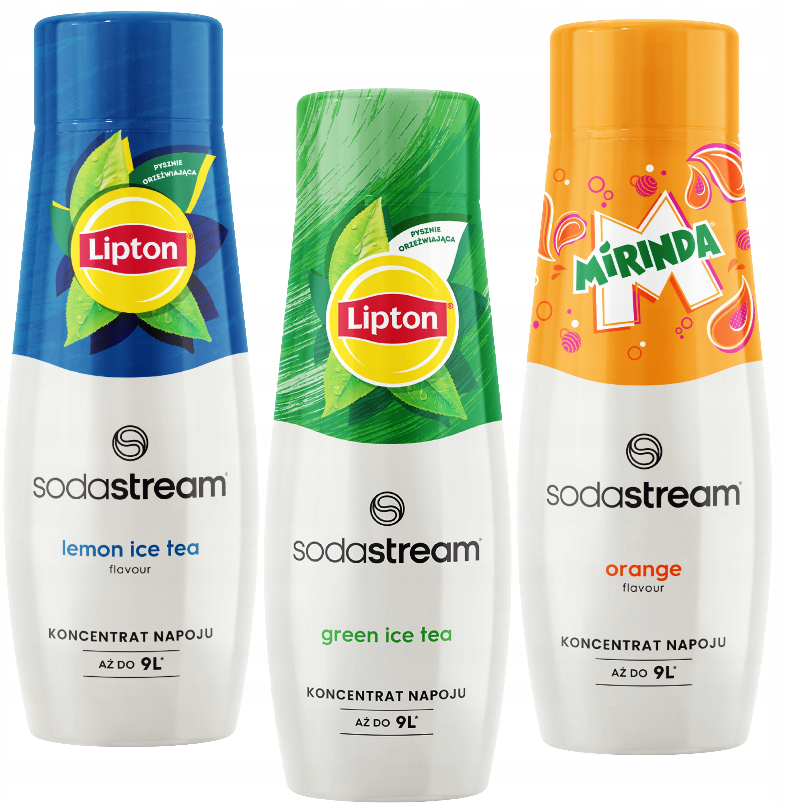 Levně Sodastream koncentráty Lipton Lemon +Green Mirinda