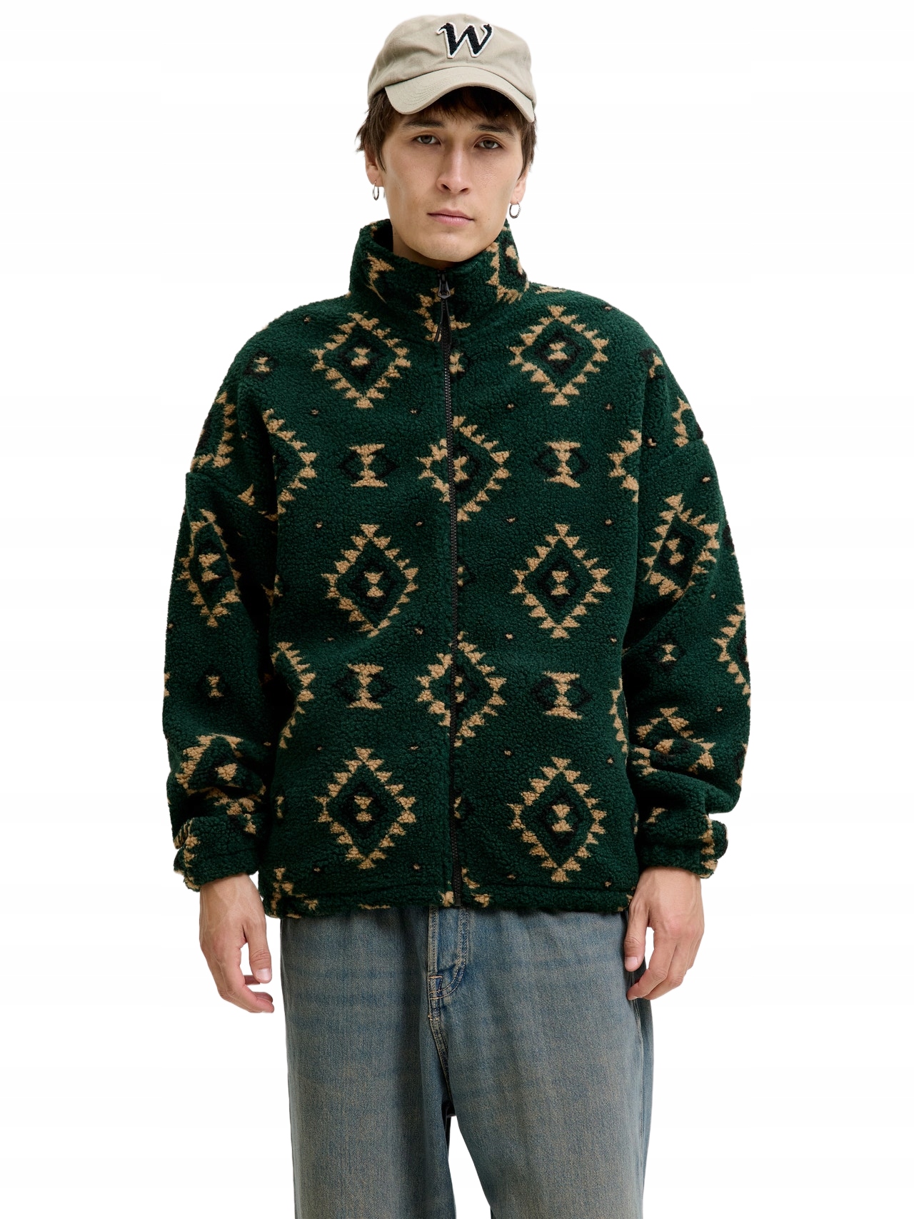 Jack&jones Mikina Fleecová Zelená L 6BA