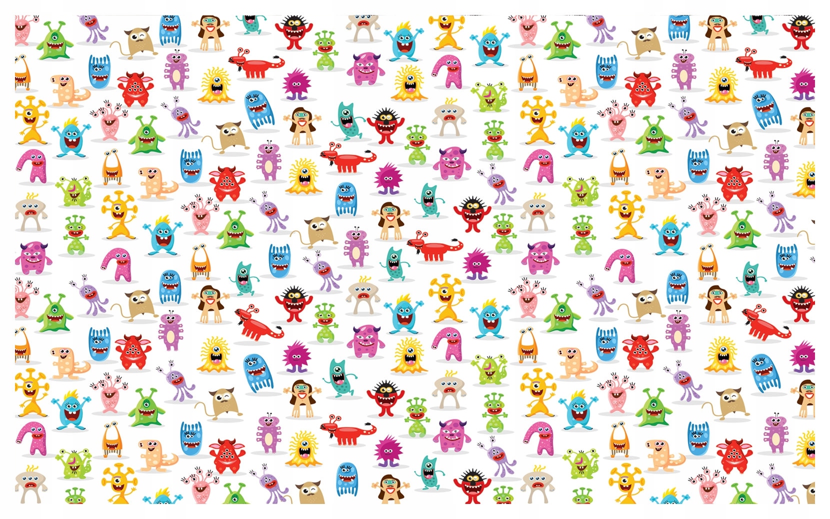 Fototapeta Veselé příšery vinylová 416x290 Barevné radostné lepidlo