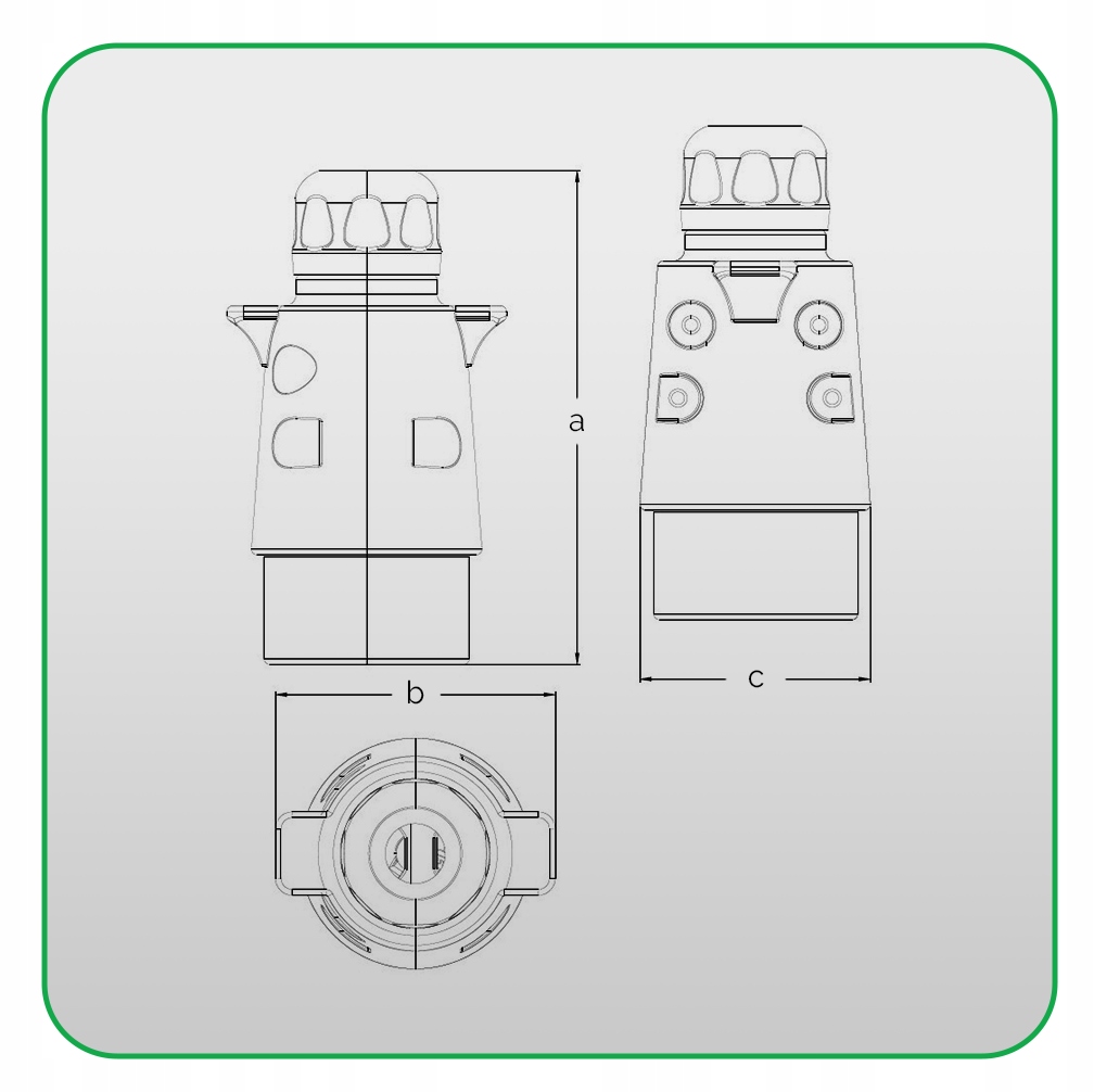 WTYCZKA PRZYCZEPY 7 PIN 12V METALOWA przyczepki Marka Kamar