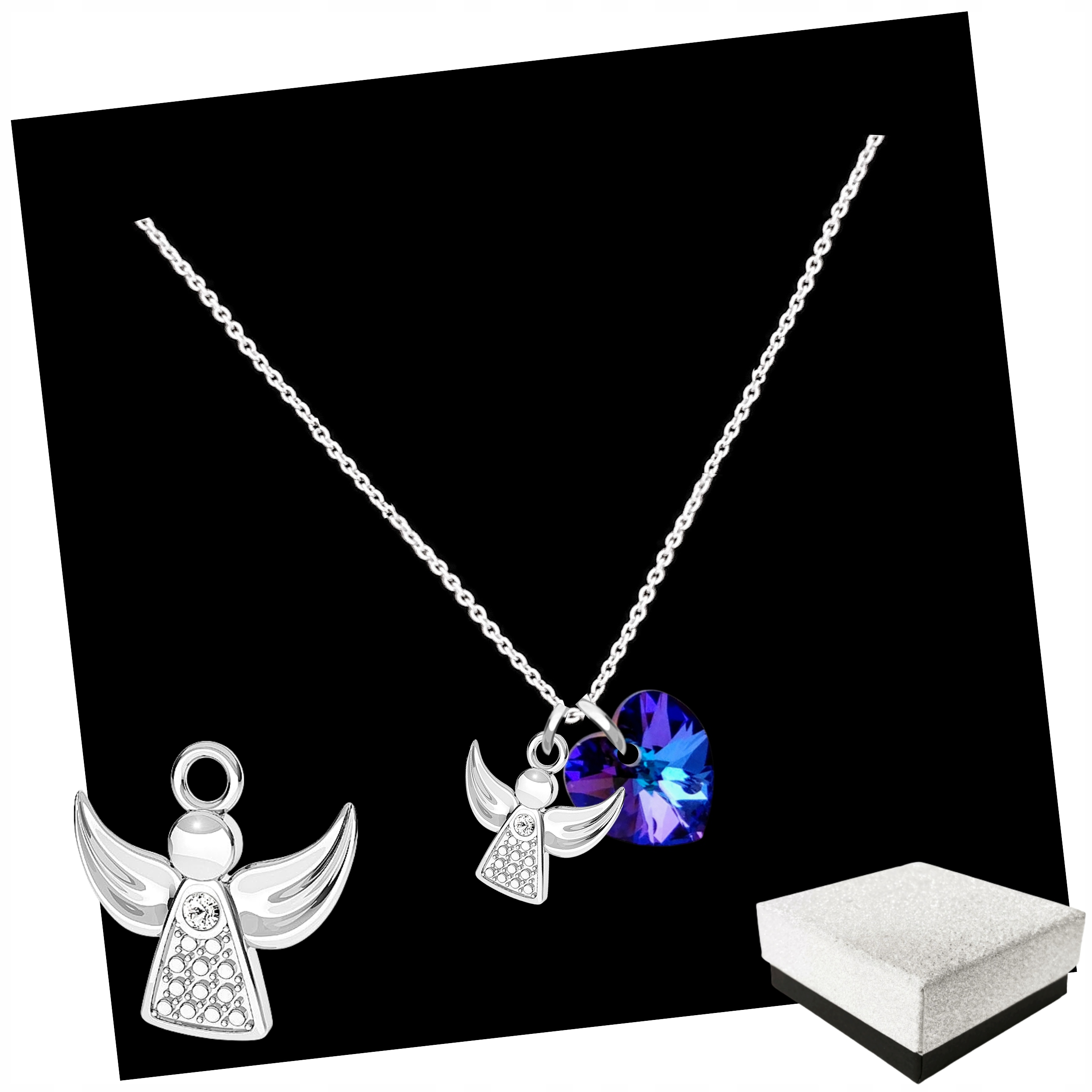 

Naszyjnik Anioł Aniołek Komunia Srebro 925