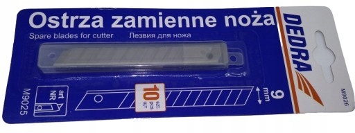 

Ostrza wymienne łamane 9mm 10szt dedra
