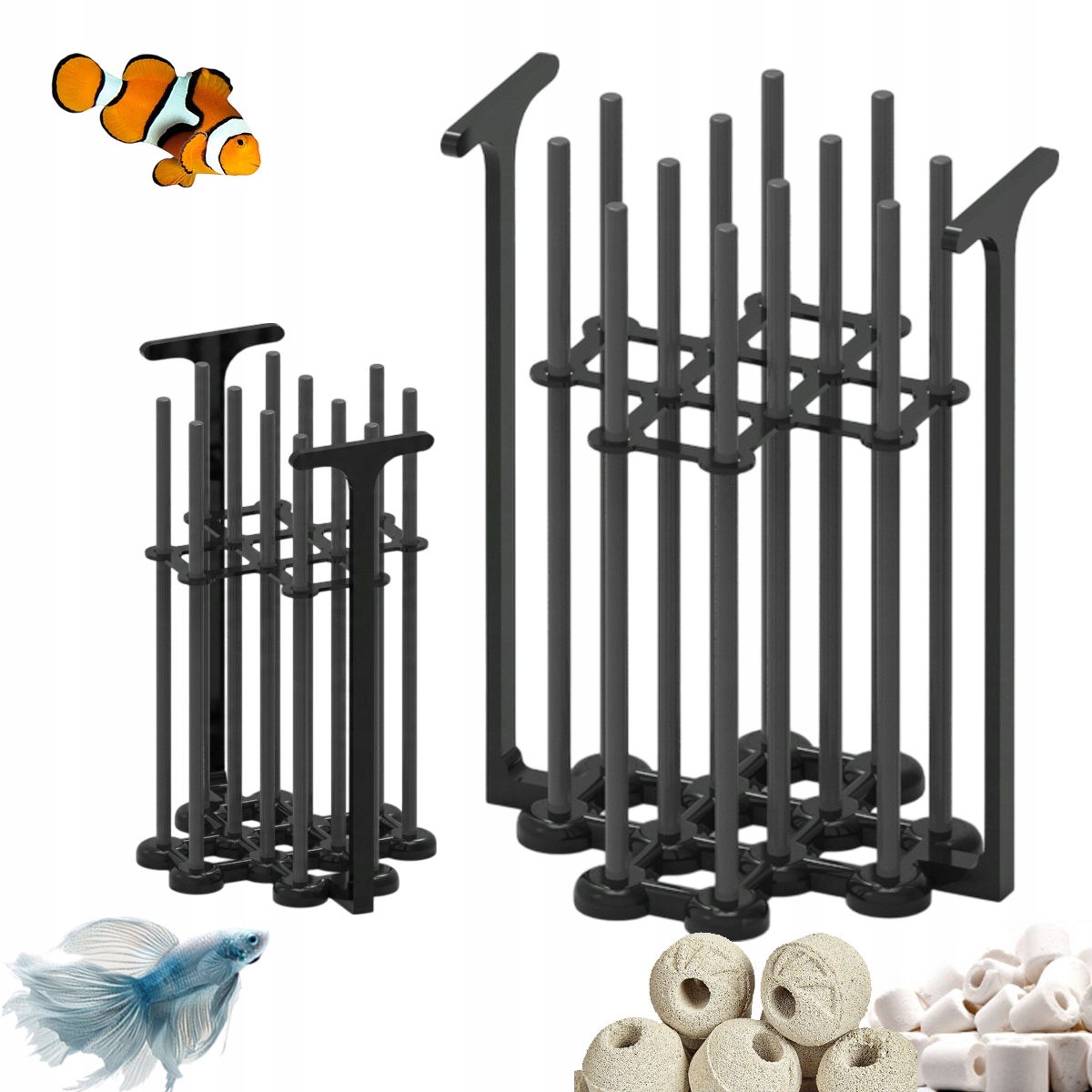 Stojan na filtrační média organizér kuliček BioBall AkvaZaplení 12