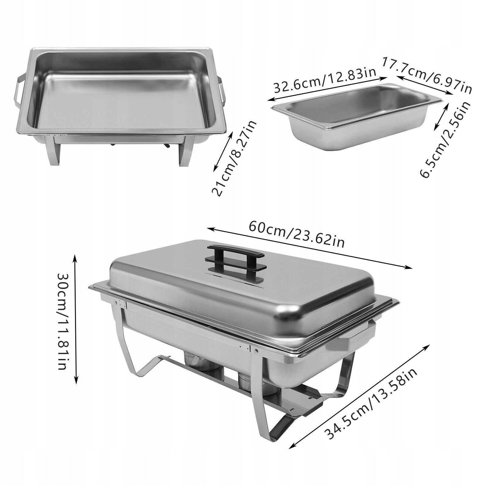 3 KOMÓRKI PODGRZEWACZ DO POTRAW 8L Pojemność 8 L