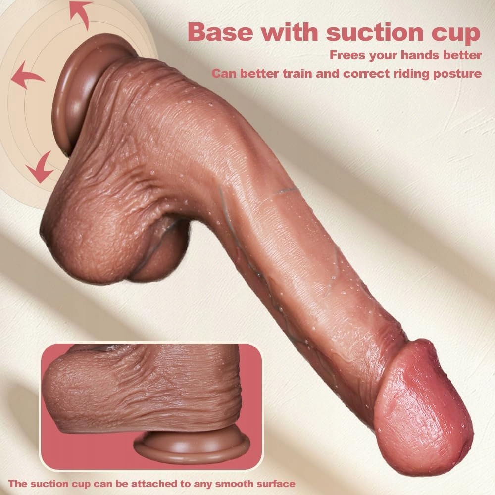 Realistyczny Dildo XL Silikonowy z Przyssawką dla Dorosłych — miniatura 5