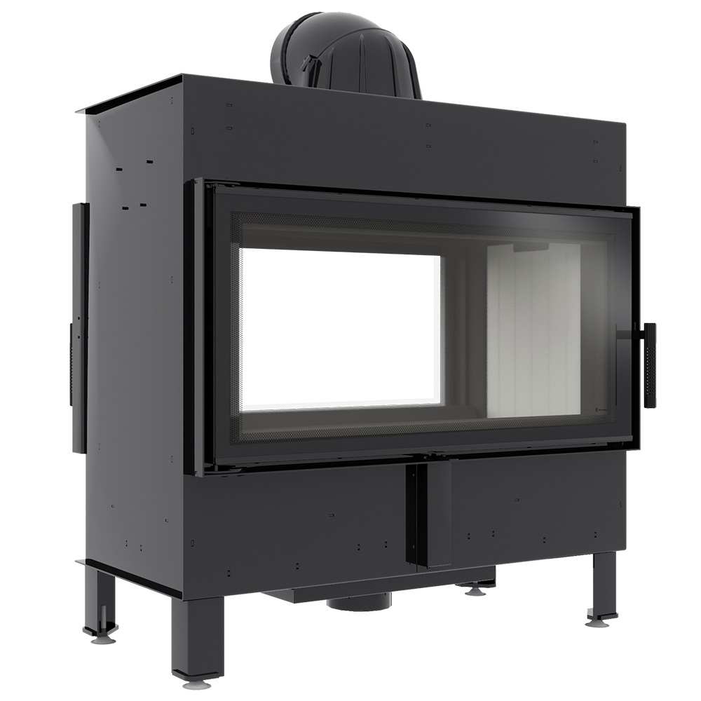 Kominek powietrzny stalowy Kratki Lucy tunel 16 kW 200 mm