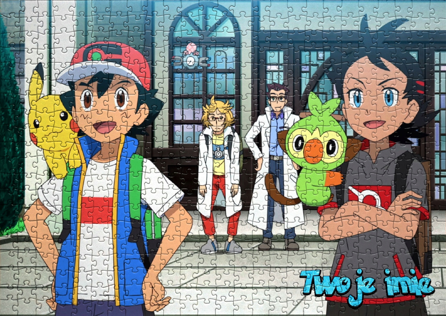 Puzzle Pokemon Detektyw Pikachu A4 110el + imię GRATIS - RÓŻNE WZORY