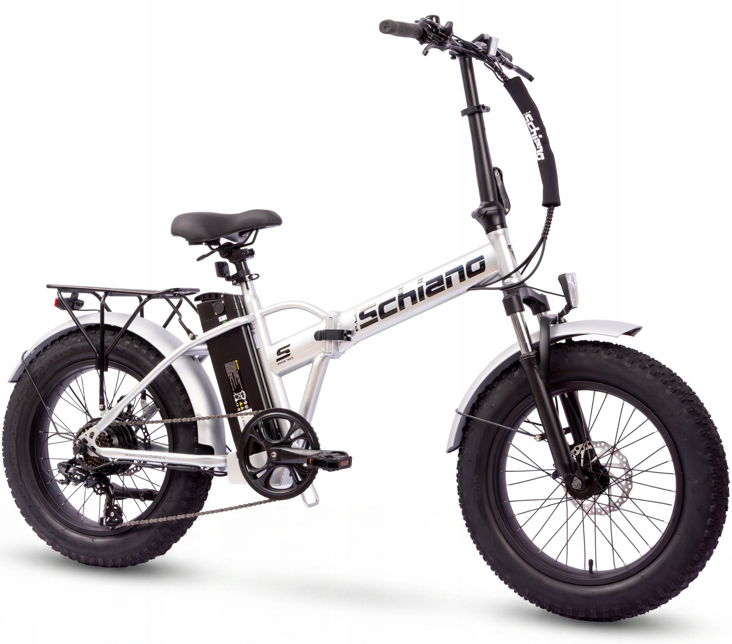 Rower Elektryczny Składany FatBike Koła 20" x 4.0" Shimano Damski Męski
