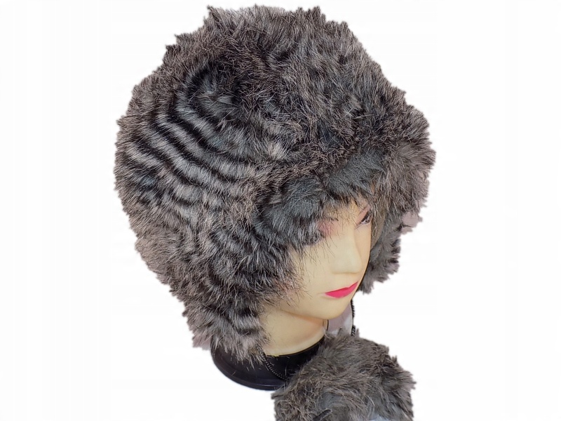 

Uszatka Futro Czapka Ocieplana Polarem 57CM