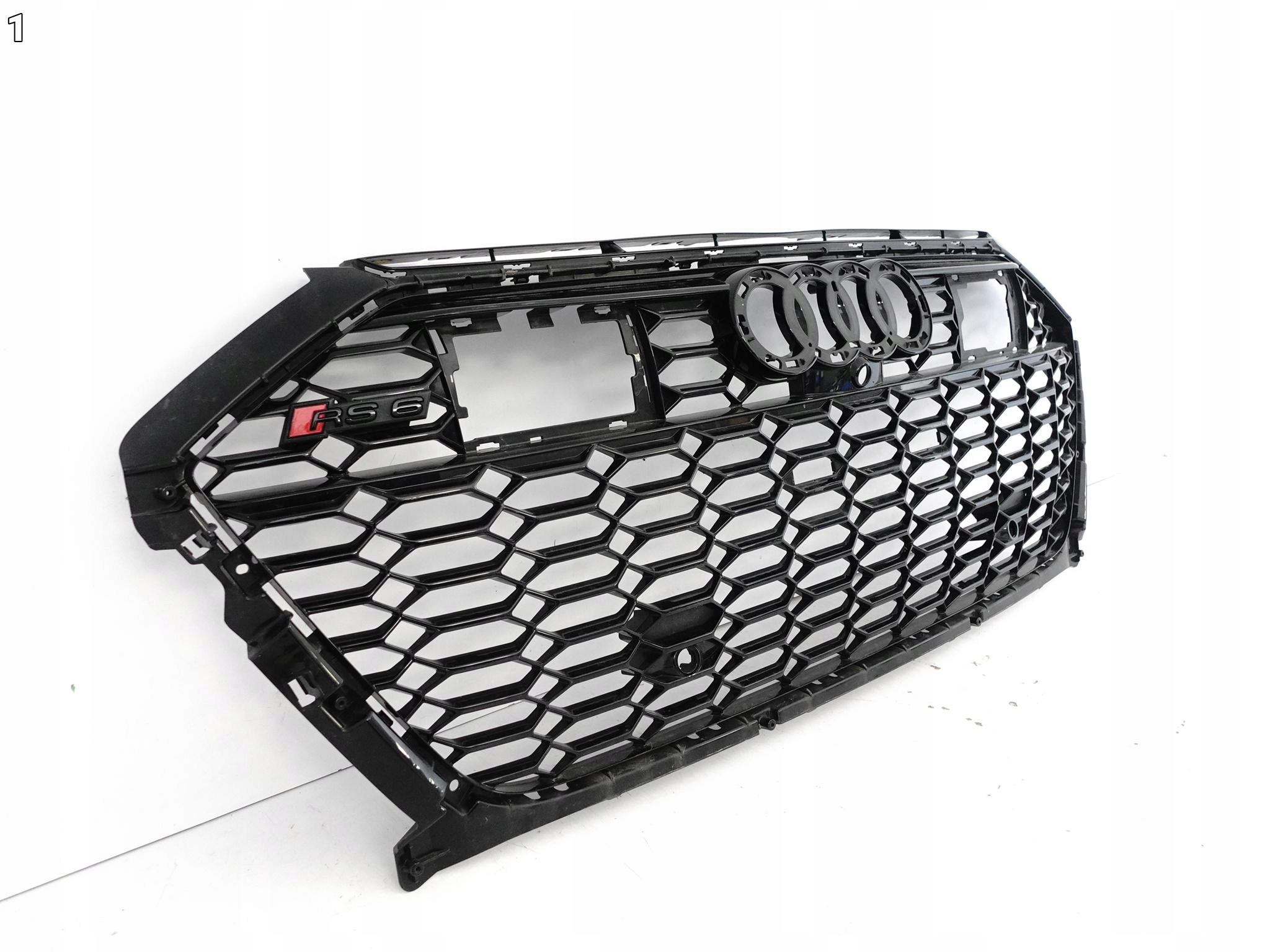AUDI RS7 4K8 RS6 4K0 C8 20- grill grille grid W bumper front BLACK NIGHT