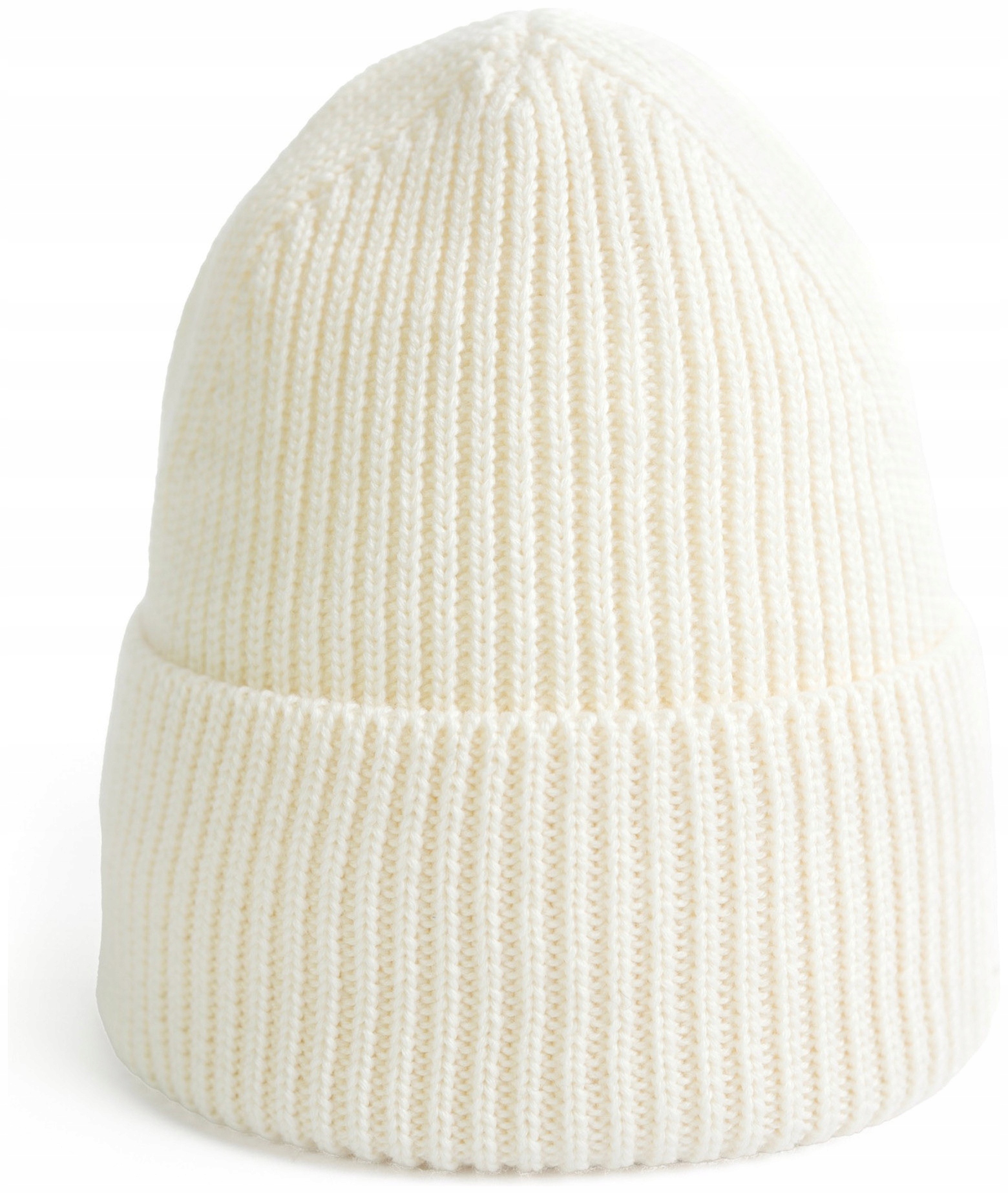 Čepice merino Magura přírodní vlněná, polská, 100% merino Ecru