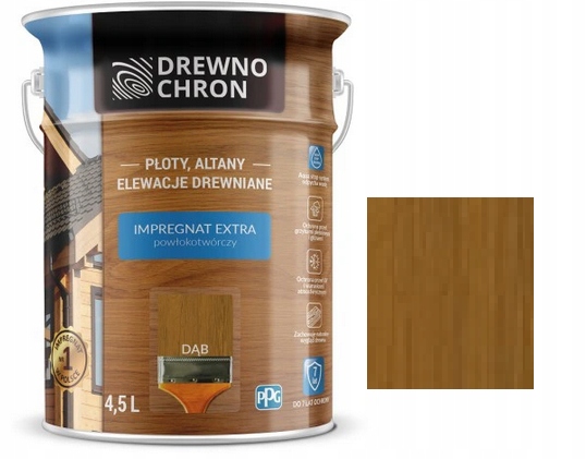 

Drewnochron Impregnat Extra Dąb 4,5L