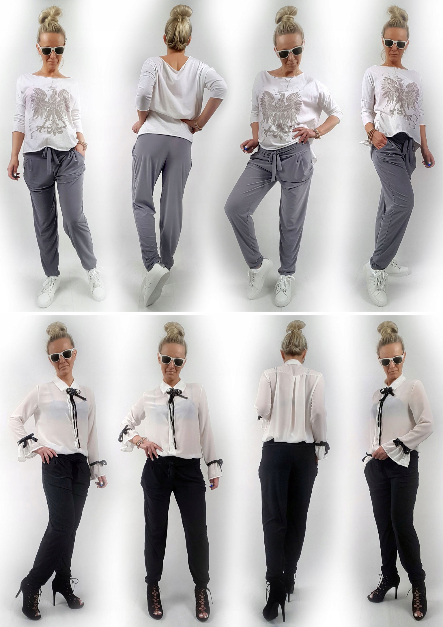 SPODNIE HAREMKI CYGARETKI BRYCZESY ALLADYNKI BAGGY Rozmiar S