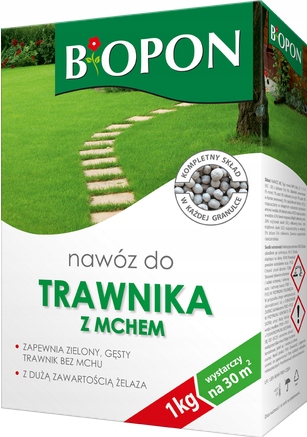 

Biopon Nawóz do trawnika z mchem 1kg Npk