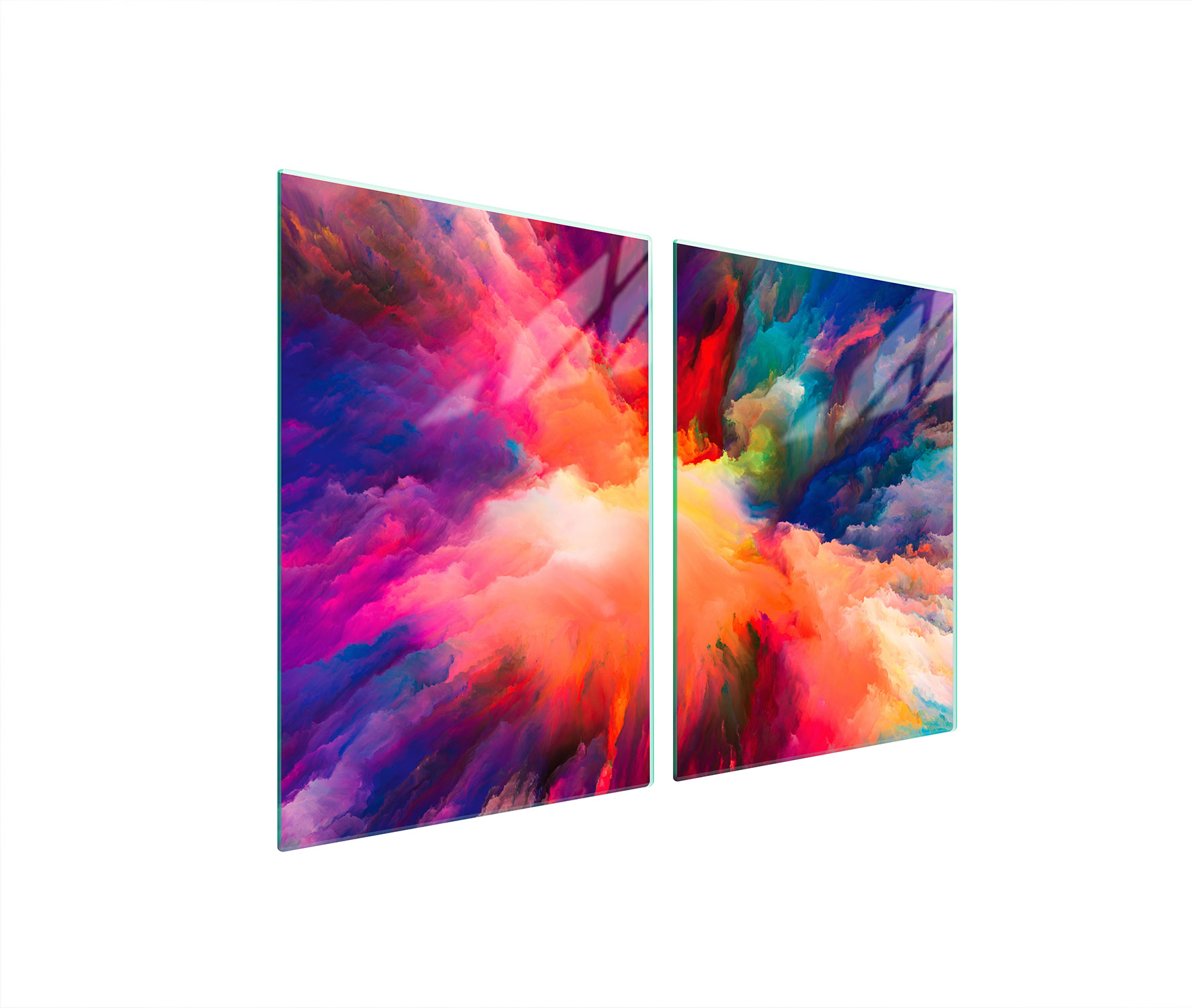 Ochranná Skleněná Deska Do Kuchyně 2x45x52 Barevné Tvrzené Sklo