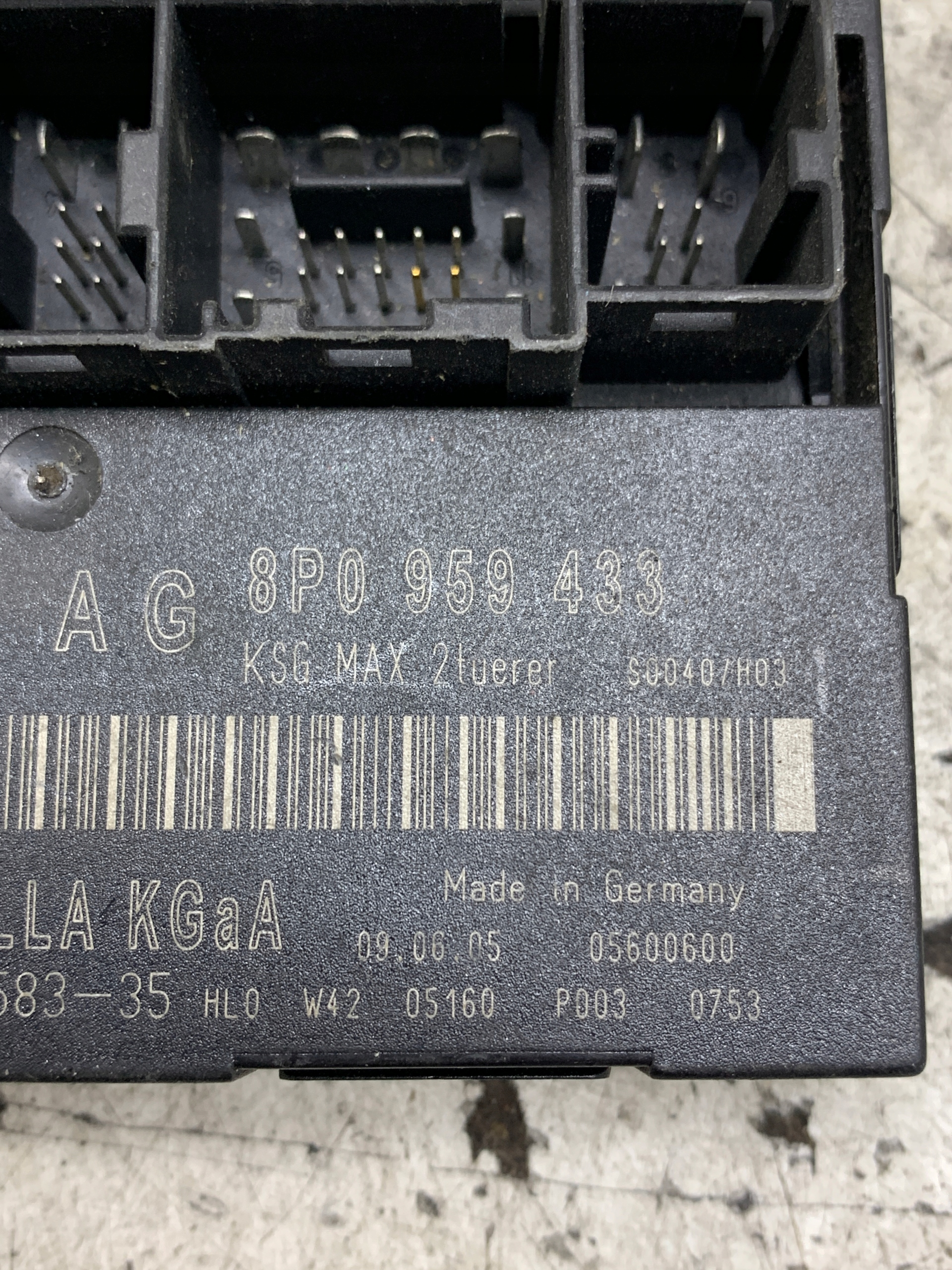 komfortsteuergerät 8P0959433 AUDI