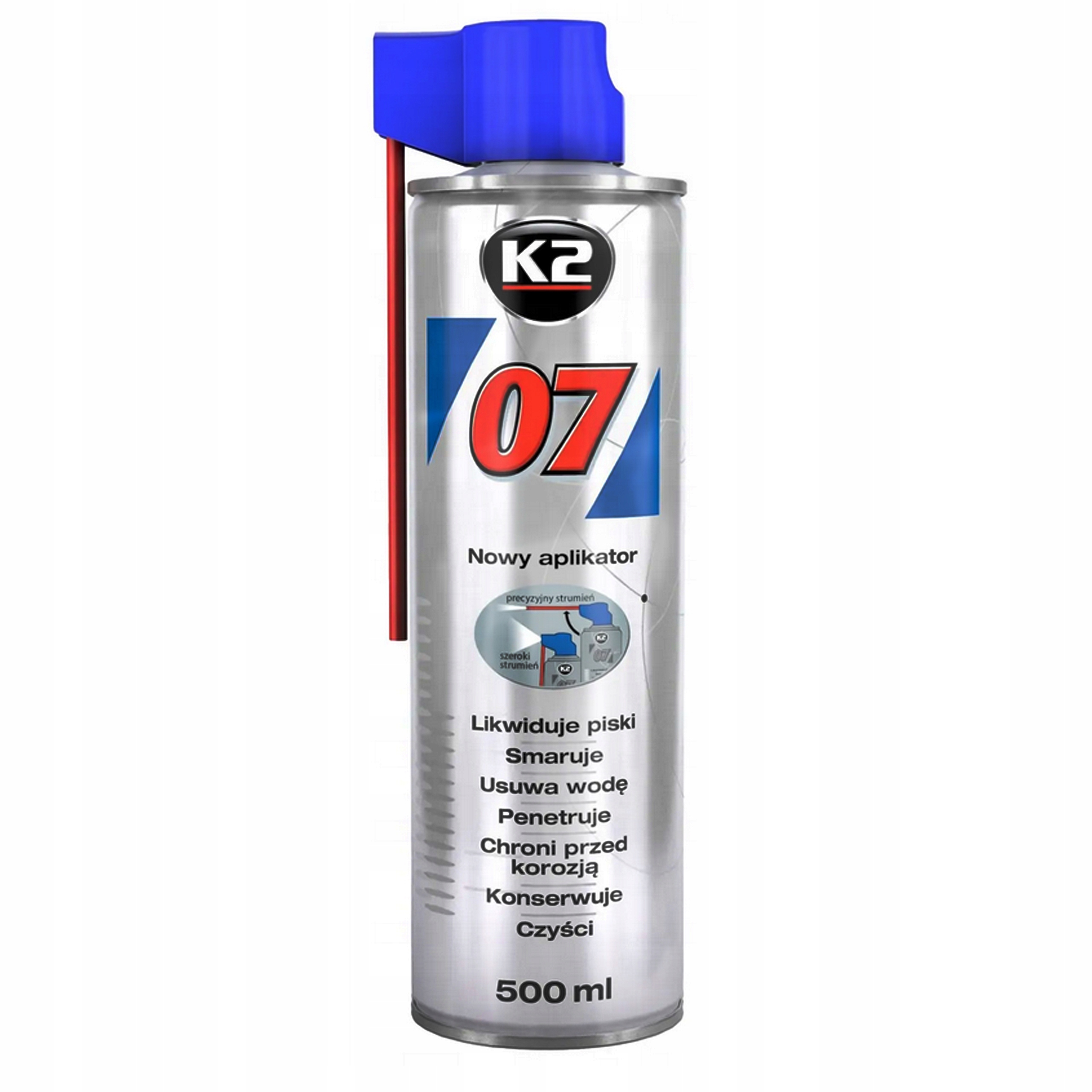 K2 07 penetrant, odrdzewiacz, smar; Preparat wielozadaniowy 500ml