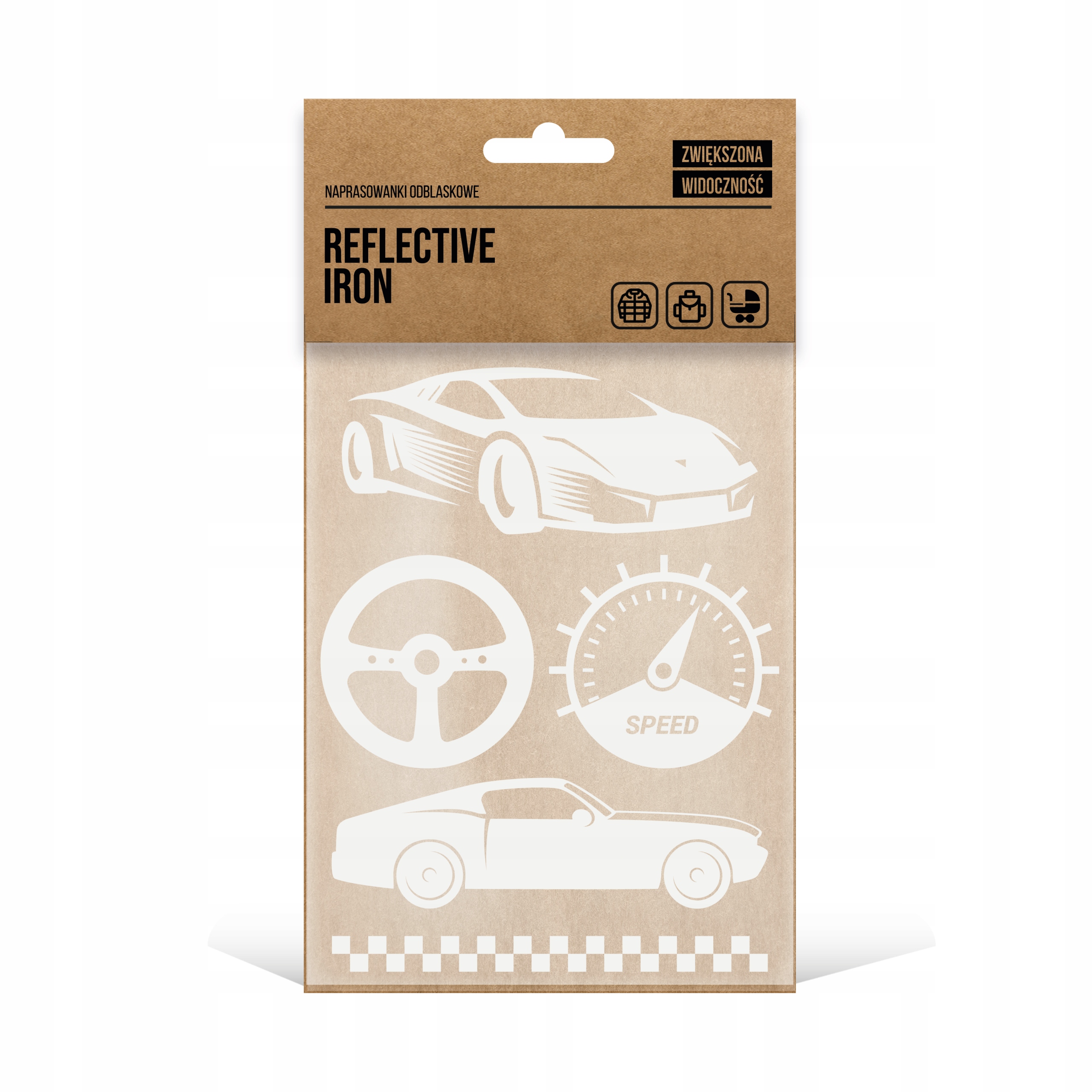 

Naprasowanka odblaskowa na odzież Cars samochód