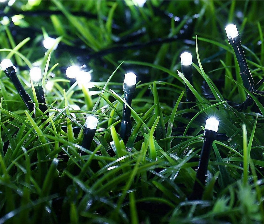 LAMPKI ZEWNĘTRZNE CHOINKOWE ŚWIĄTECZNE SOLARNE GIRLANDA 100 LED SOLAR Stan opakowania oryginalne