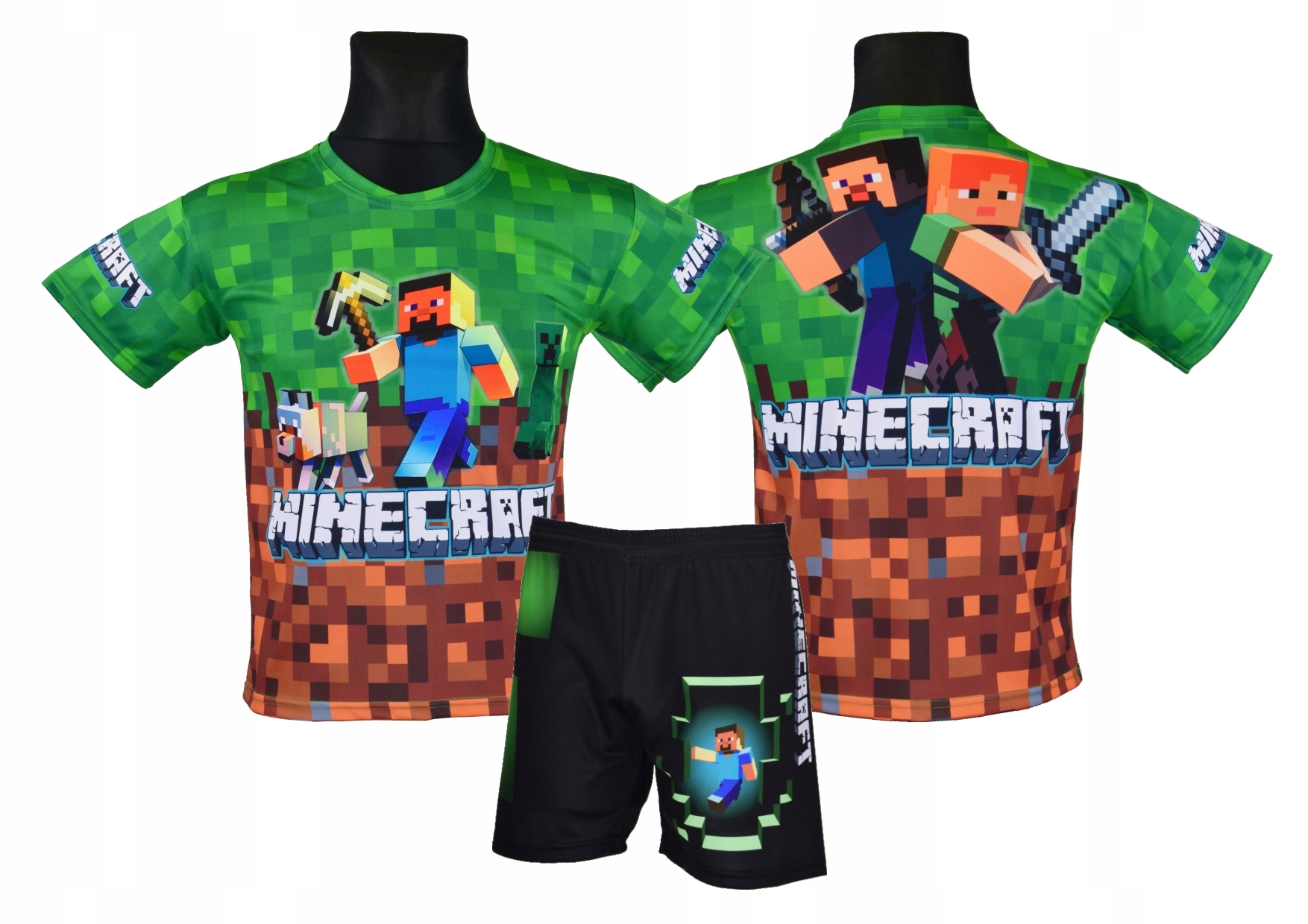 

koszulka spodenki Minecraft strój M5 rozmiar 164