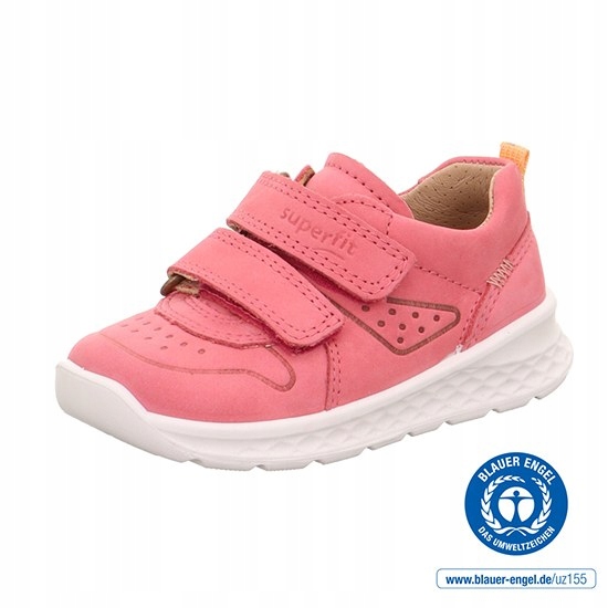 Sneakersy Półbuty Dziecięce Trampki Superfit Breeze Rosa/orange R.28